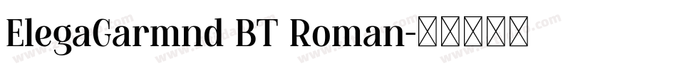 ElegaGarmnd BT Roman字体转换